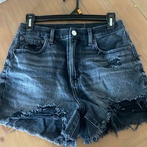 Black American Eagle Jean shorts size 2.